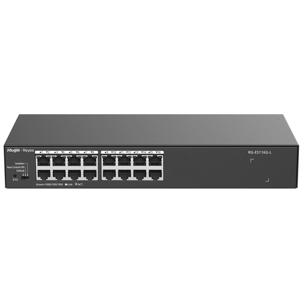 Комутатор мережевий Ruijie Networks RG-ES116G-L - изображение 2