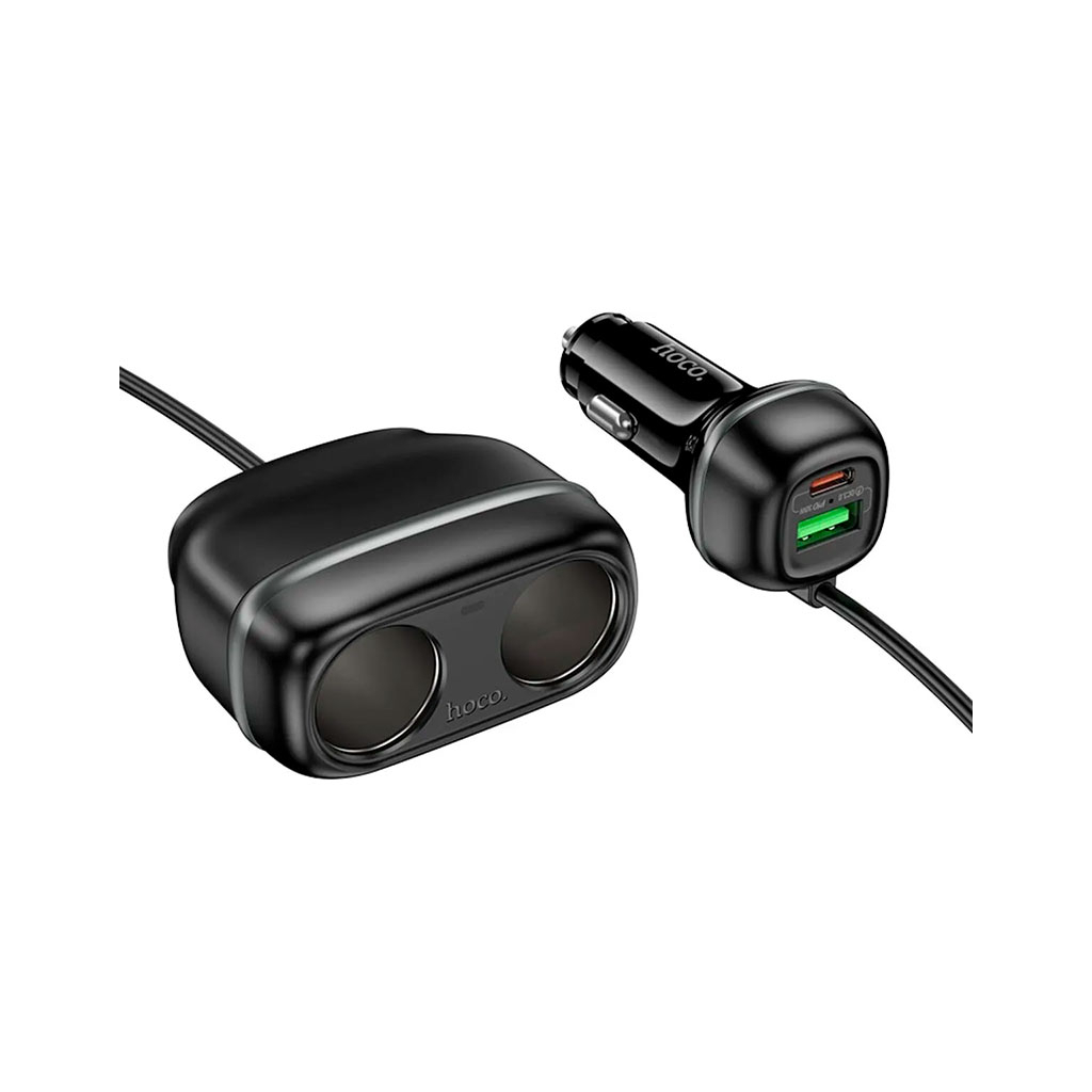 Зарядний пристрій HOCO HOCO Z59 Rank 48W dual port USB-C PD30W + USB QC3.0 Black (6942007641500) - зображення 4