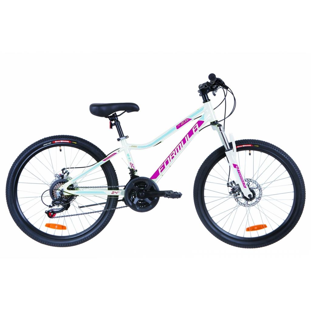 Велосипед Formula 24" ACID 1.0 Vbr рама-12,5" 2019 біло-малиновий з блакитним (OPS-FR-24-167) - зображення 1