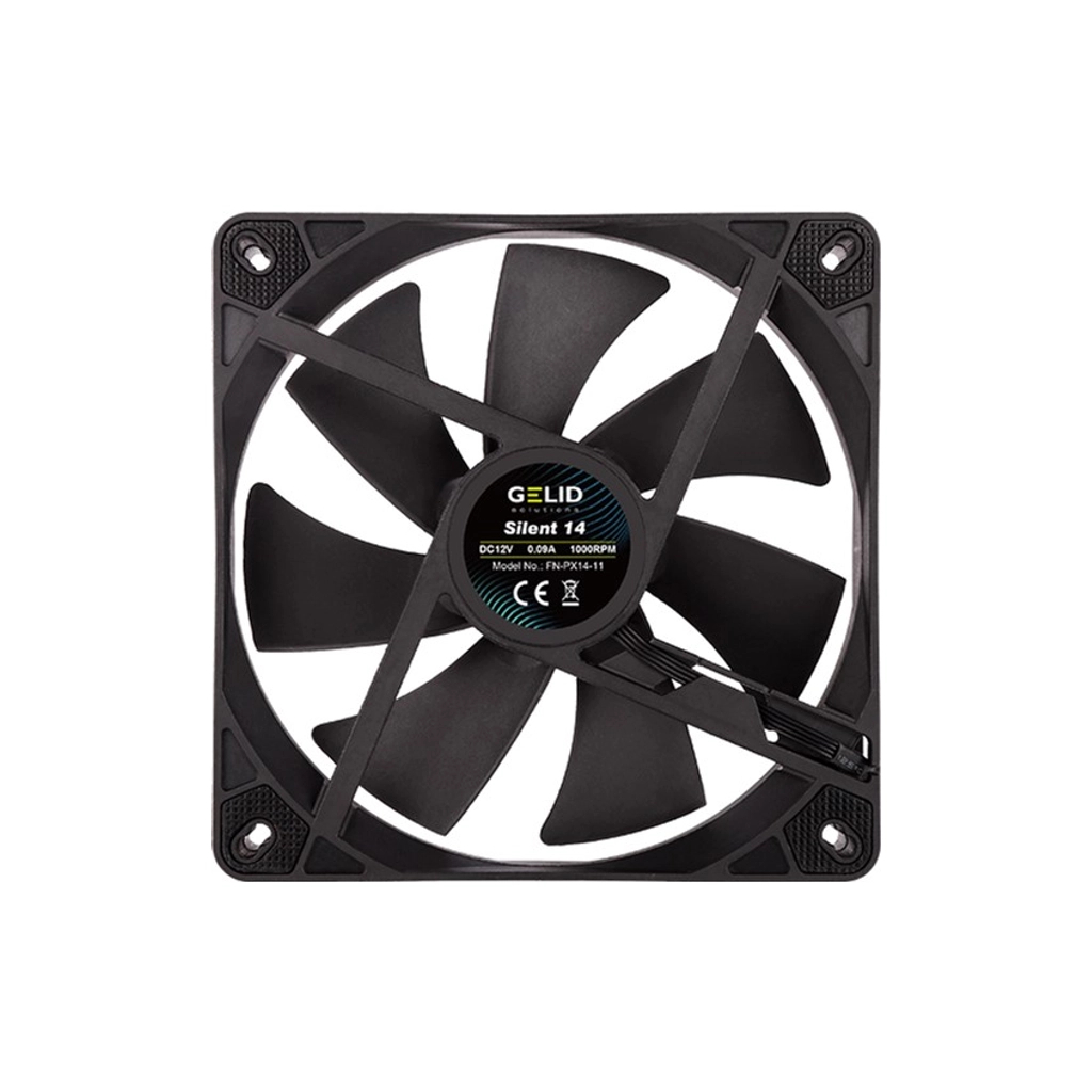 Кулер до корпусу Gelid Solutions Silent 14 Black 140 mm (FN-PX14-11) - зображення 3