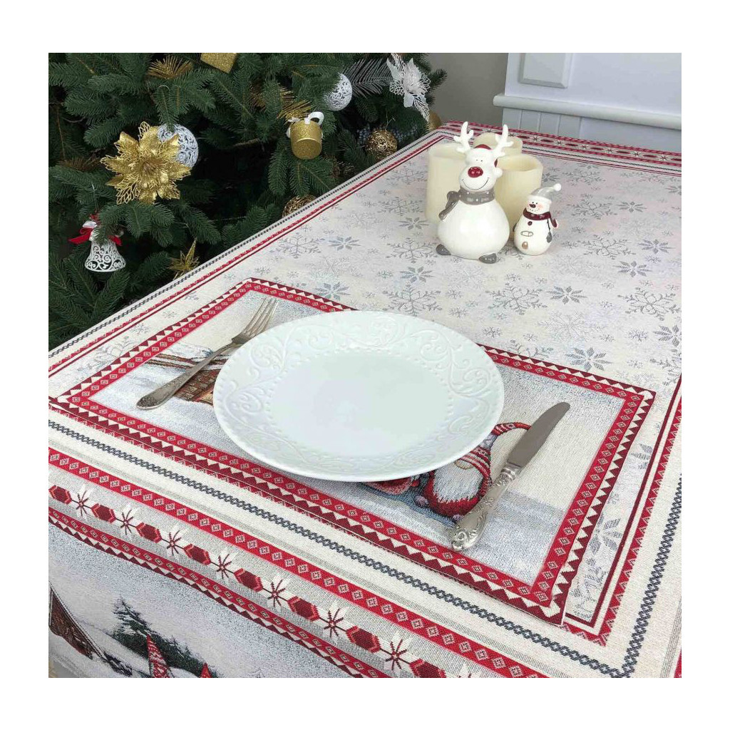 Серветка на стіл Прованс гобеленова Snowfall 30х50 см (23406) - зображення 4