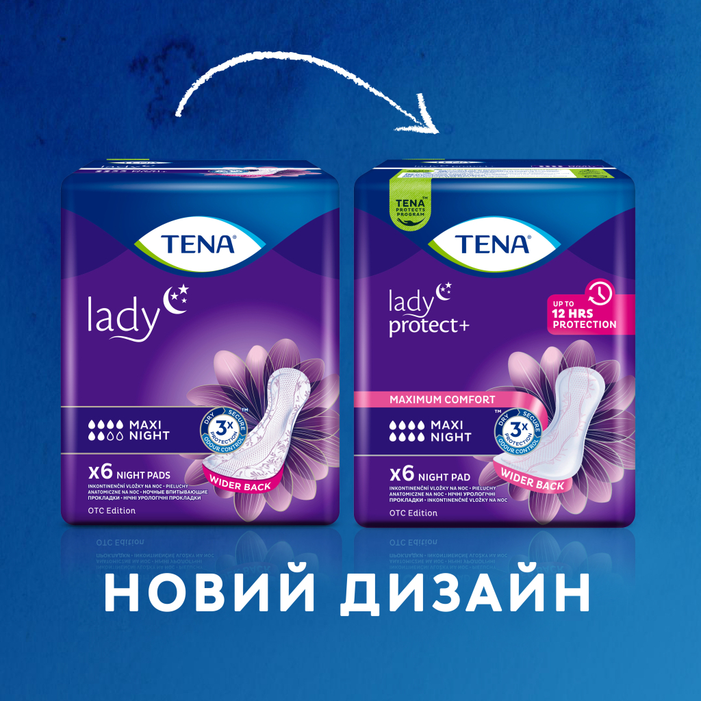 Урологічні прокладки Tena Lady Maxi Night 6 шт. (7322541120850) - зображення 3