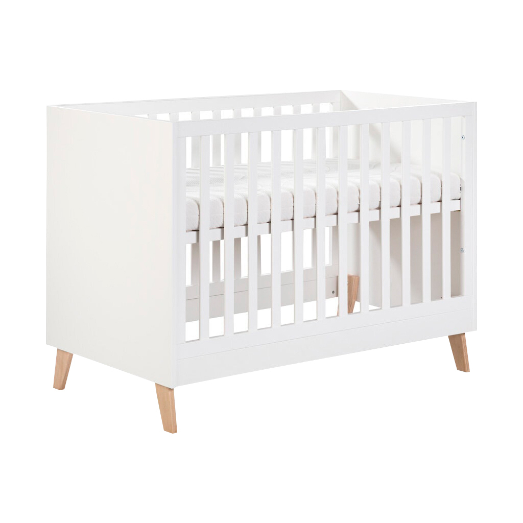 Ліжечко Klups Noah з перегородкою 120 х 60 см Біле (NOAH1) - зображення 1