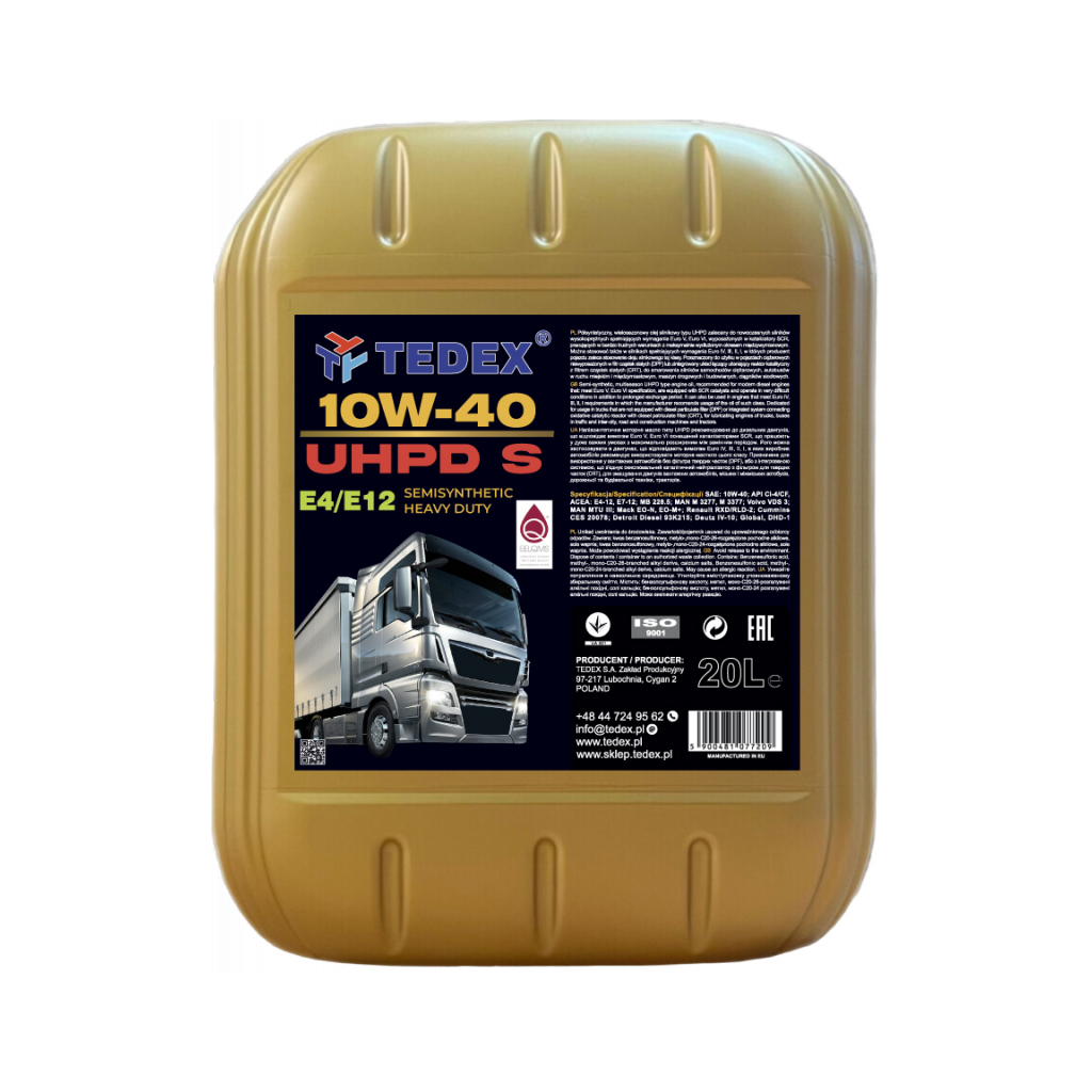 Моторна олива TEDEX UHPD (S6) (SLDF-3) Motor Oil SAE10W-40  - 20л (1768) - зображення 1