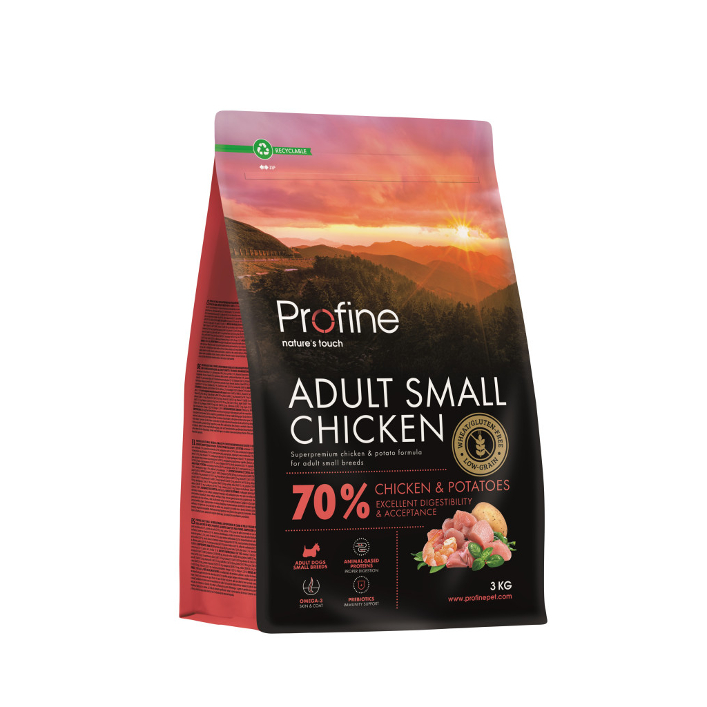 Сухий корм для собак Profine Small Chicken and Potatoes для дорослих собак дрібних порід 3 кг (8595602569991) - зображення 1