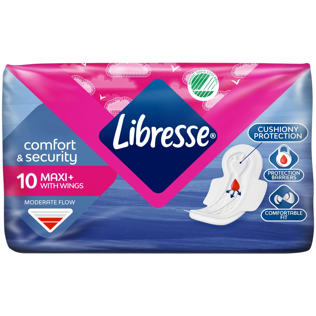 Гігієнічні прокладки Libresse Maxi Normal Wing 10 шт (7310790088137) - изображение 2