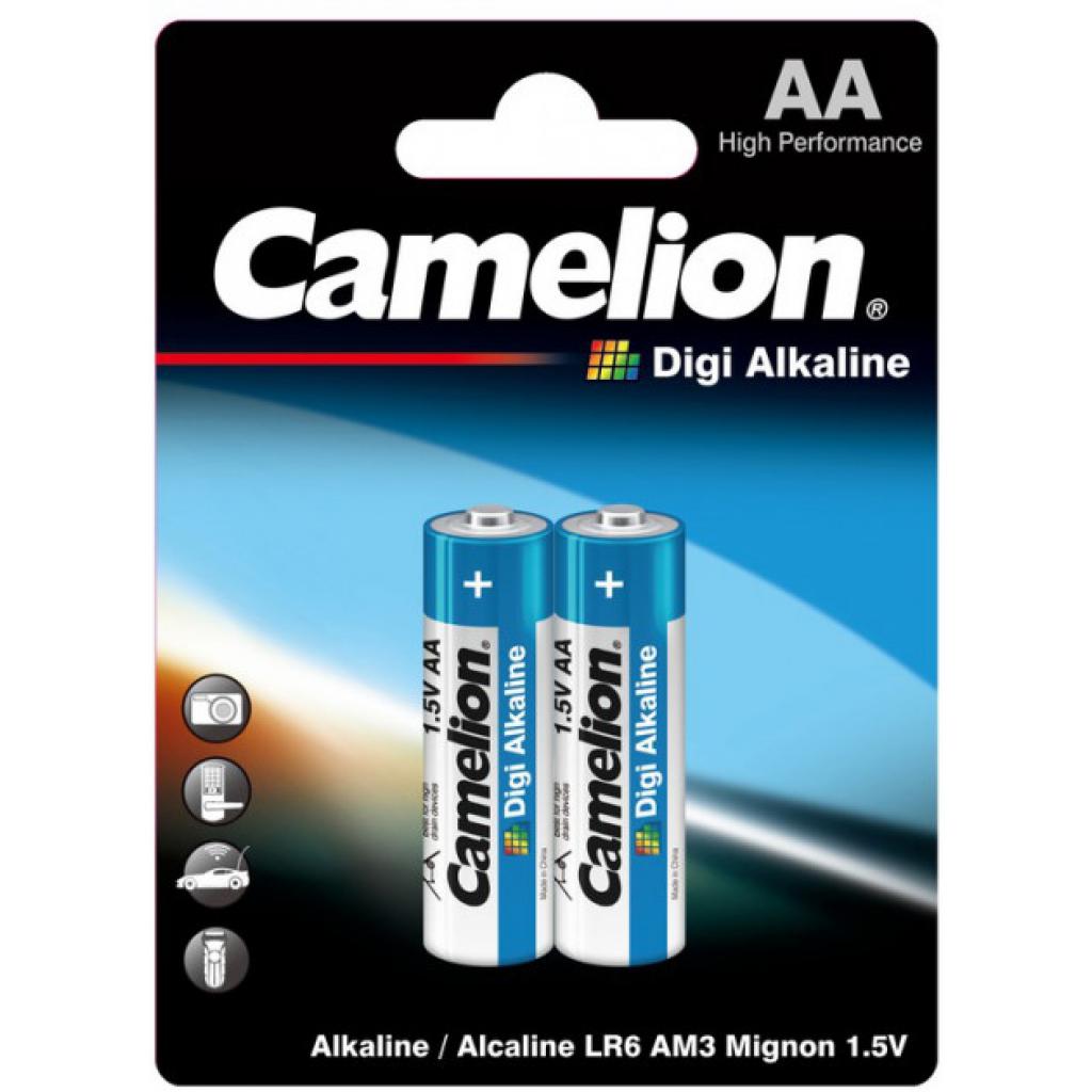 Батарейка Camelion AA LR6 Digi Alkaline * 2 (LR6-BP2DG) - зображення 1