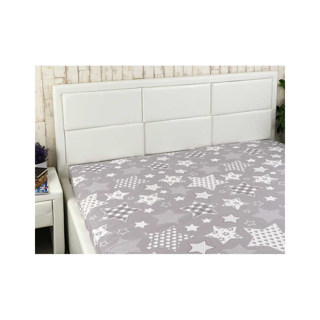 Простирадло Руно бязь Grey Star 143х215 см (71.114Б_Grey star) - зображення 1