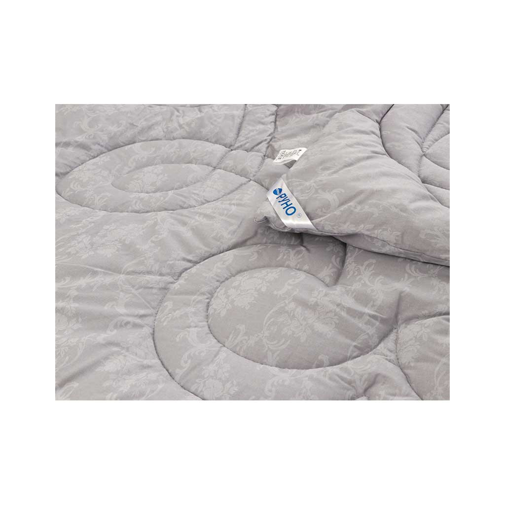 Ковдра Руно Вовняна Комфорт плюс Сіра вензель 200х220 см (322.02ШК+У_Сірий Вензель) - зображення 4