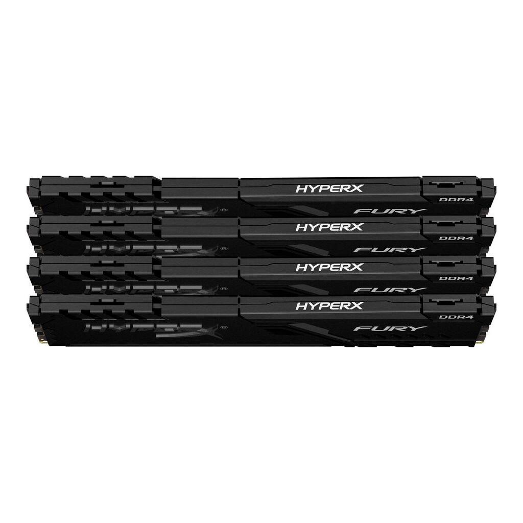 Модуль пам'яті для комп'ютера DDR4 64GB (4x16GB) 3600 MHz Fury Black Kingston Fury (ex.HyperX) (HX436C18FB4K4/64) - зображення 4