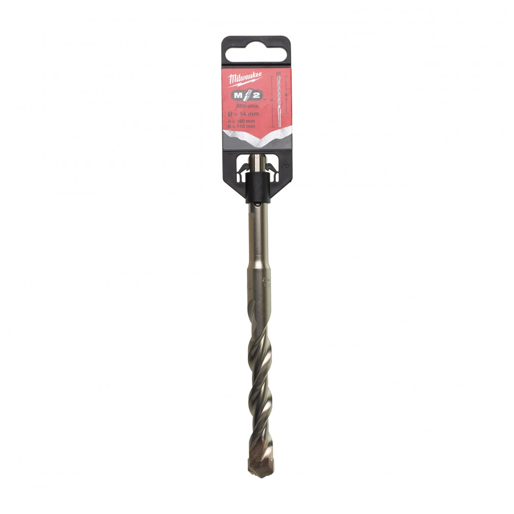Бур Milwaukee SDS-PLUS M2, 14,0х160х110мм (4932307078) - зображення 2