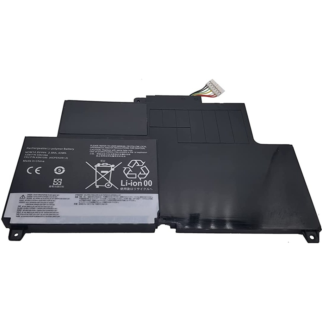 Акумулятор до ноутбука Lenovo ThinkPad S230u 45N1094, 2900mAh (43Wh), 4cell, 14.8V, Li-Pol (A47734) - зображення 1