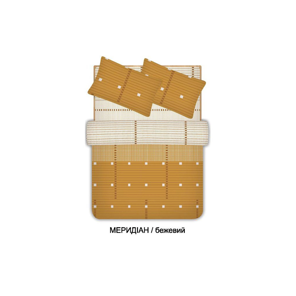 Постільна білизна Home Line Меридіан бежевий бязь євро (96553) - зображення 1