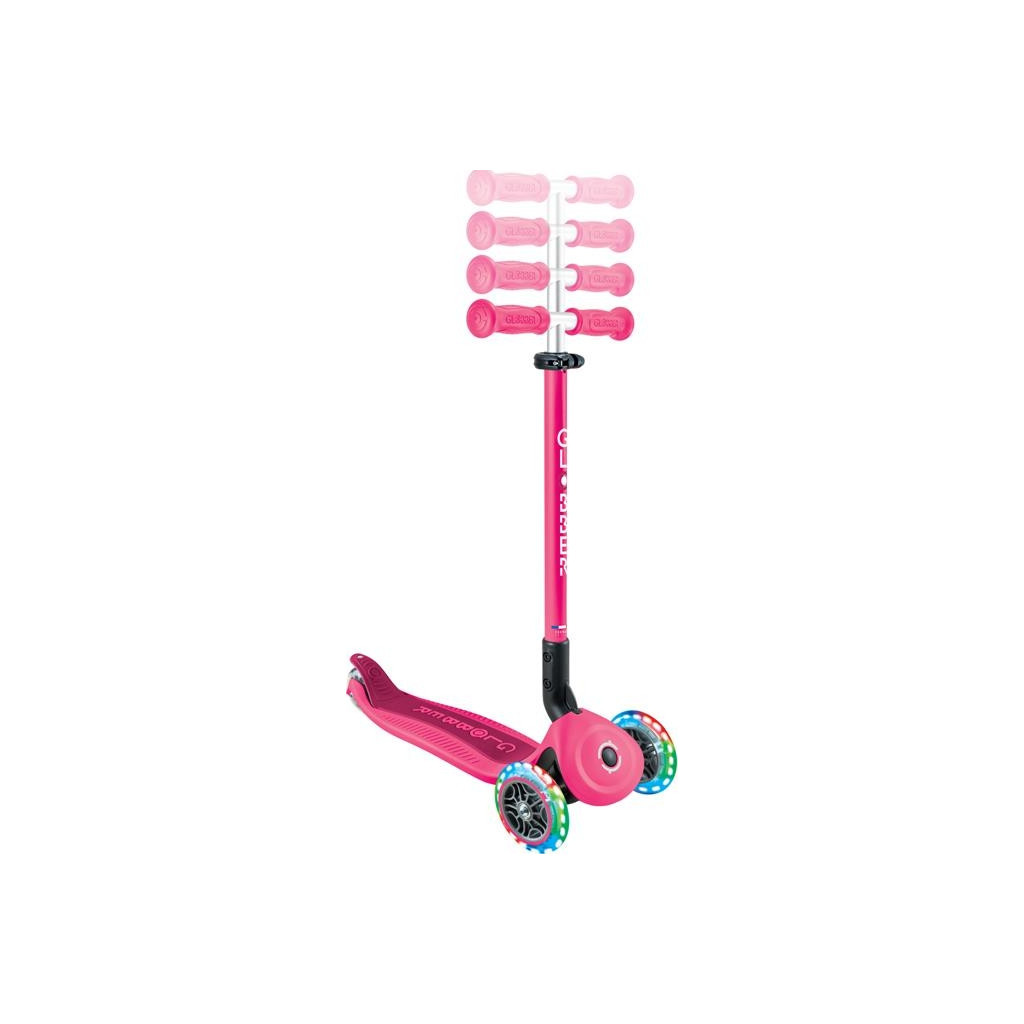 Самокат Globber Go Up Active 1+ до 20/50 кг Led  фісташково-рожевий (744-110) - зображення 3