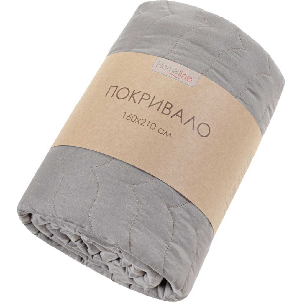 Покривало Home Line стьобане (кавовий) 160х210 (178203) - зображення 1
