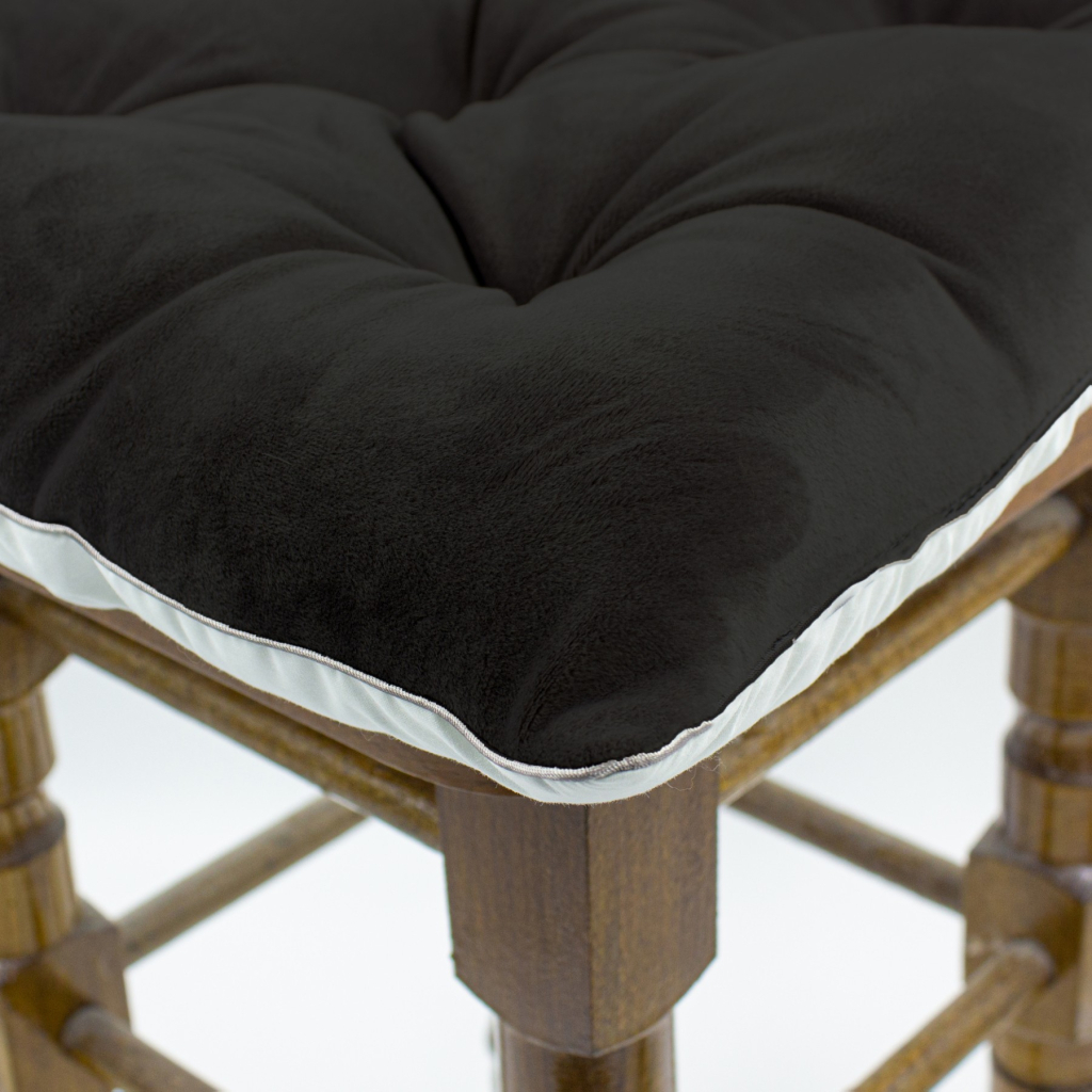 Подушка на стілець MirSon 28-0007 Black Velvet 40х40 см (2200006185918) - зображення 3