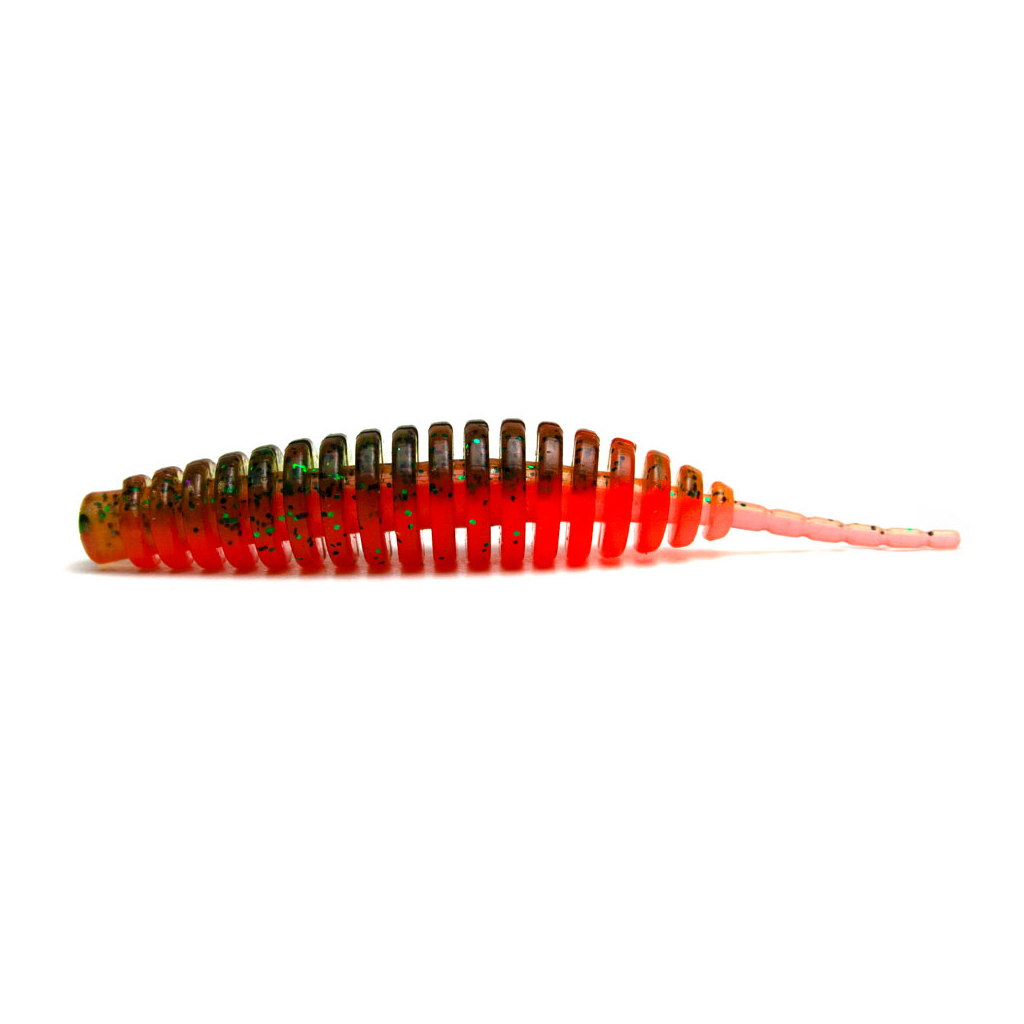 Силікон рибальський FishUP Tanta 2.5" 205 - Watermelon/Orange (8шт/уп) (1864.14.52) - зображення 1