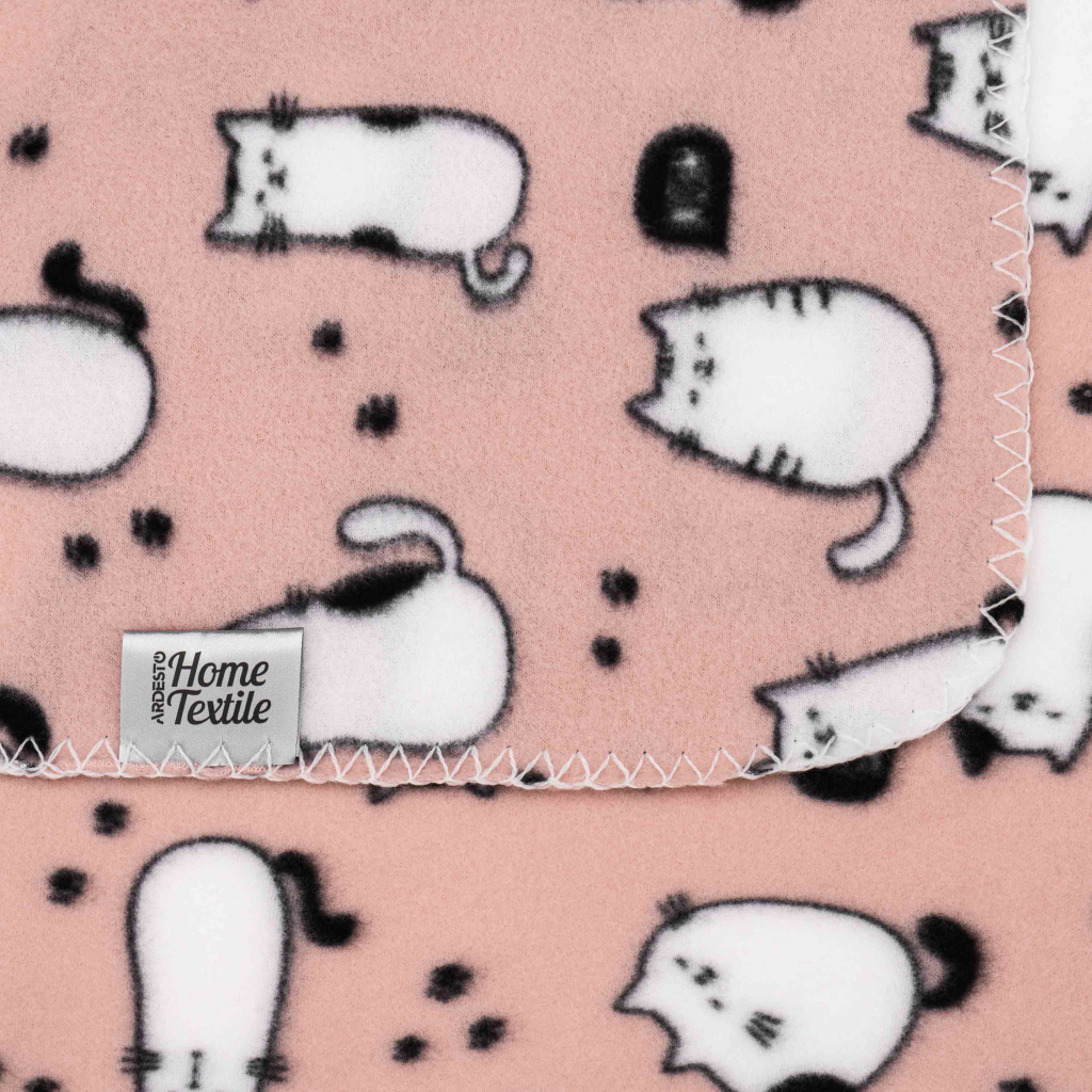 Плед Ardesto Fleece 100% поліестер 130x160см котики (ART0712PB) - зображення 5
