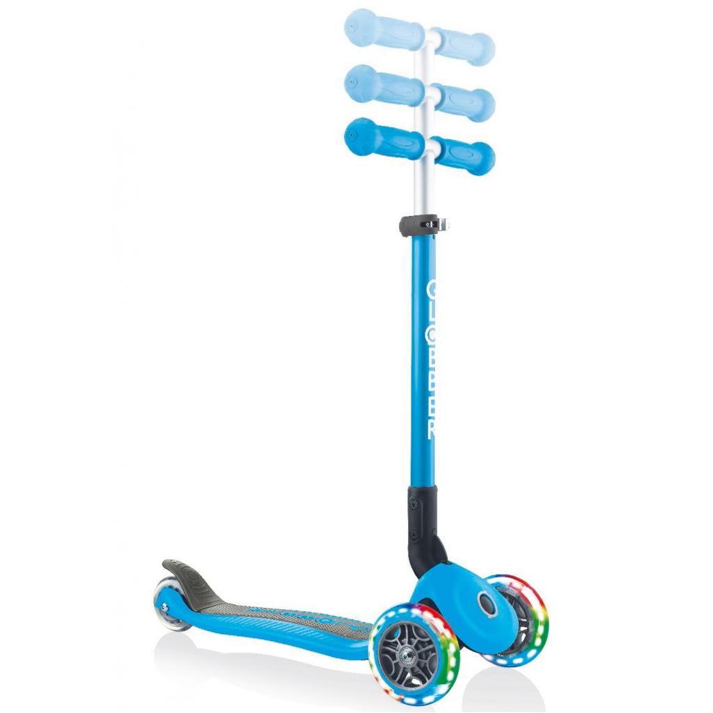 Самокат Globber Primo Foldable Lights Led блакитний (432-101-2) - зображення 3