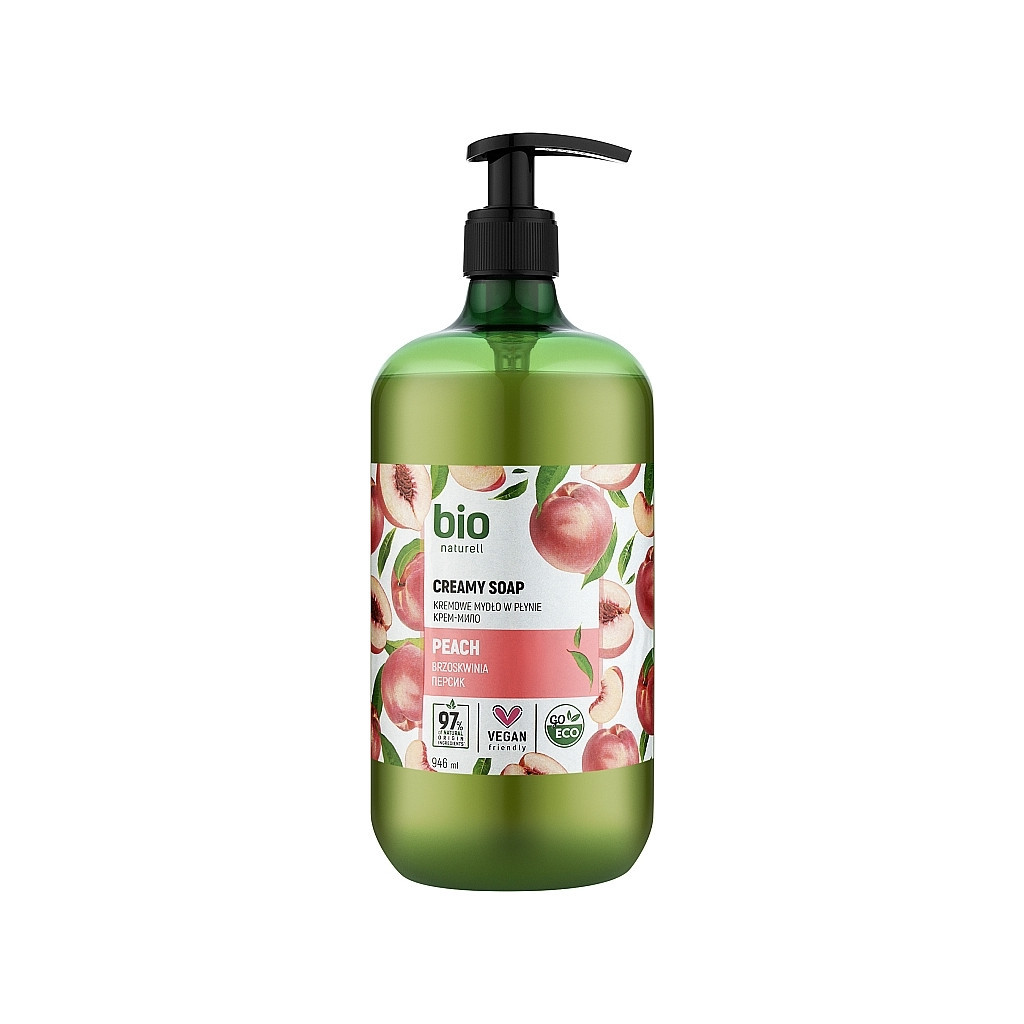 Рідке мило Bio Naturell Peach Creamy Soap Персик 946 мл (4820168434419) - зображення 1
