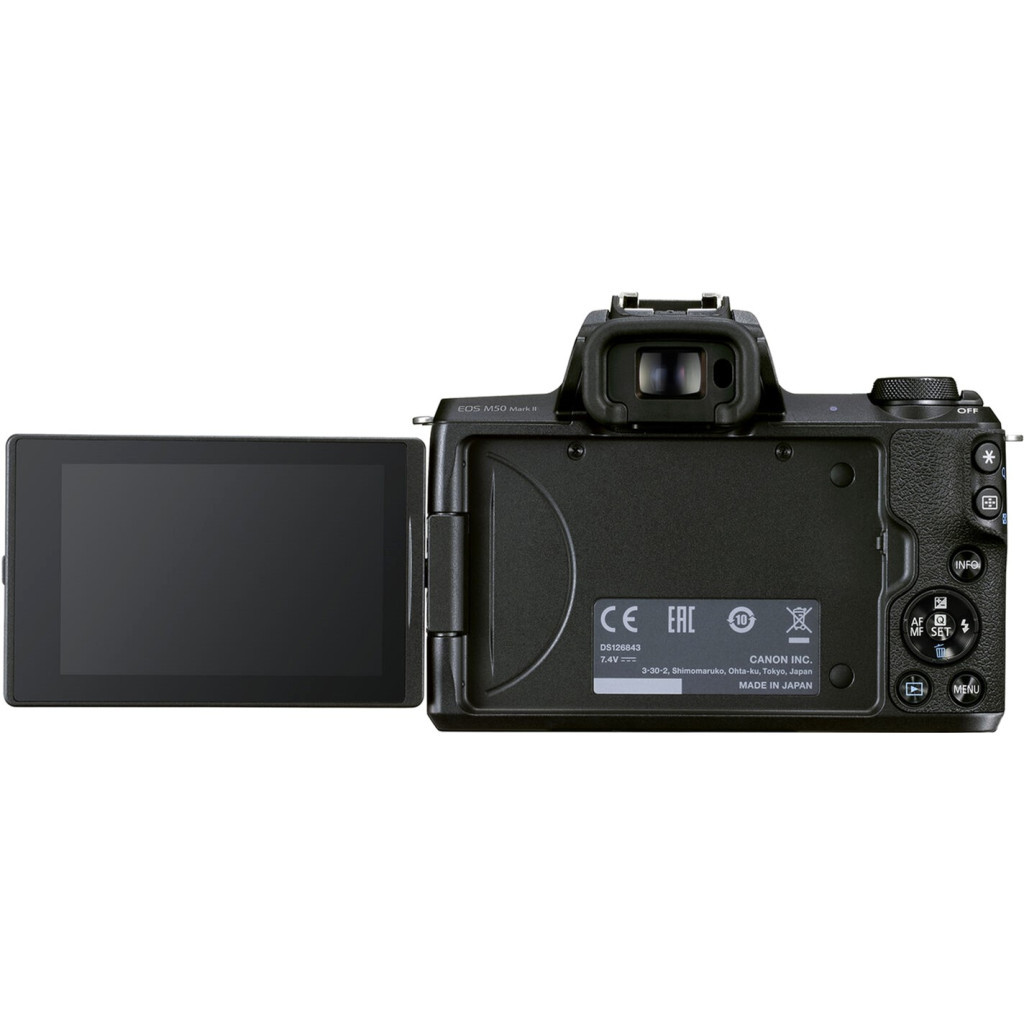 Цифровий фотоапарат Canon EOS M50 Mk2 + 15-45 IS STM VLogger Kit Black (4728C050) - зображення 8