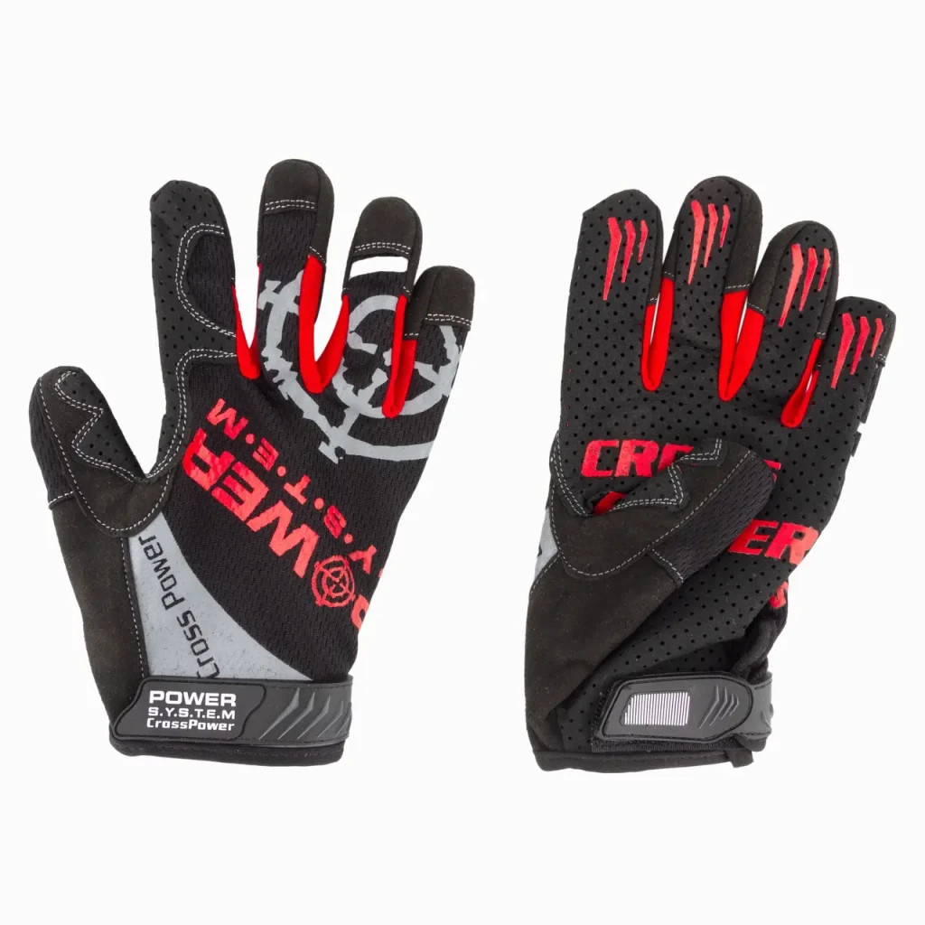 Рукавички для фітнесу Power System Cross Power PS-2860 Black/Red XL (PS-2860_XL_Black-red) - зображення 5