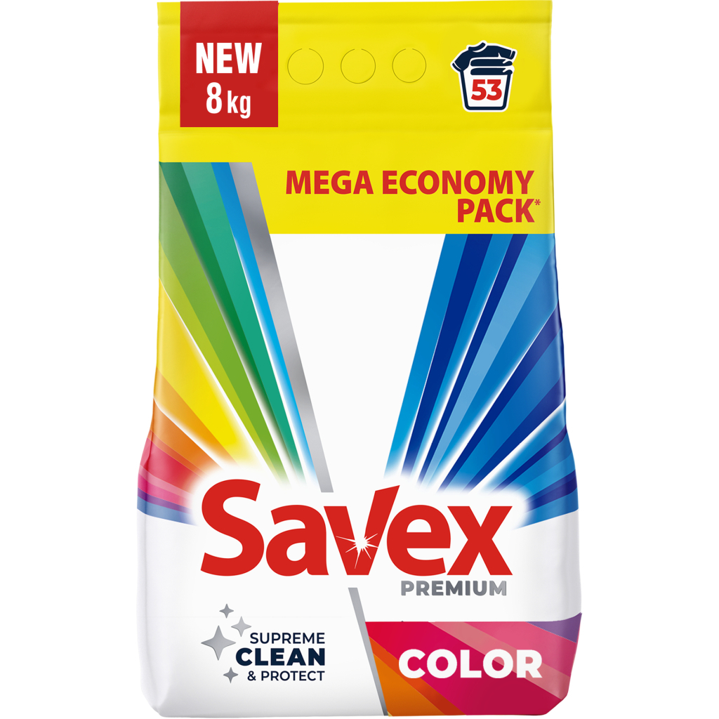 Пральний порошок Savex Premium Color 8 кг (3800024047961) - зображення 1