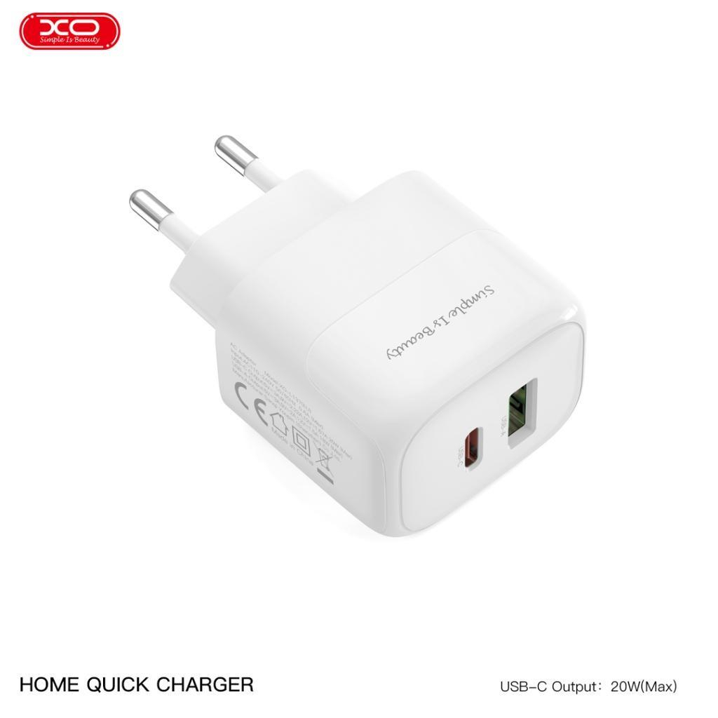 Зарядний пристрій XO 1xUSB QC3.0 + 1xUSB-C PD20W (XO-QC37) - зображення 6
