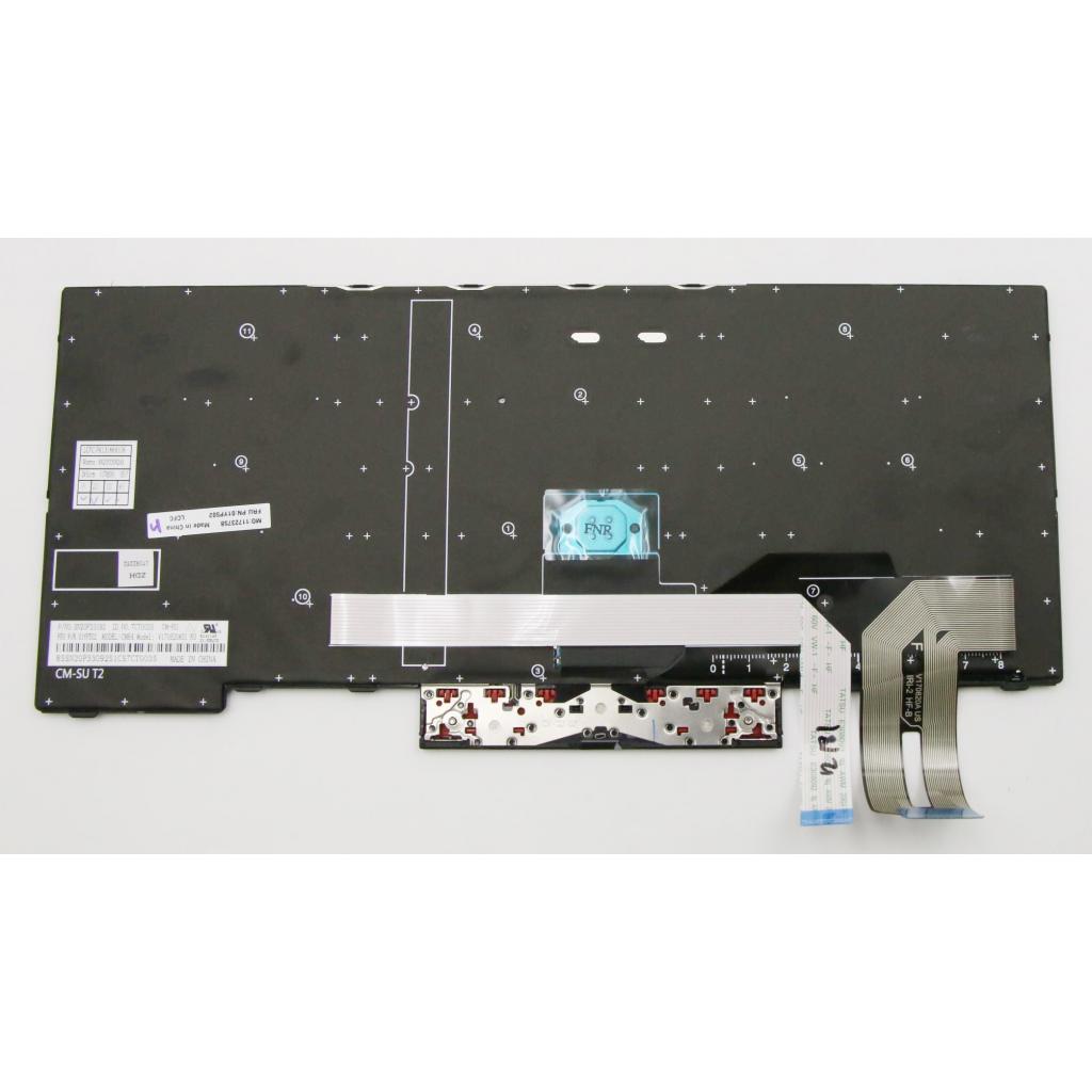 Клавіатура ноутбука Lenovo ThinkPad E480/L480 черная с черной,трек (A46073) - изображение 2