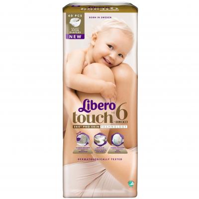 Підгузки Libero Touch 6 (13-20 кг) 40 шт (7322540839555) - зображення 1