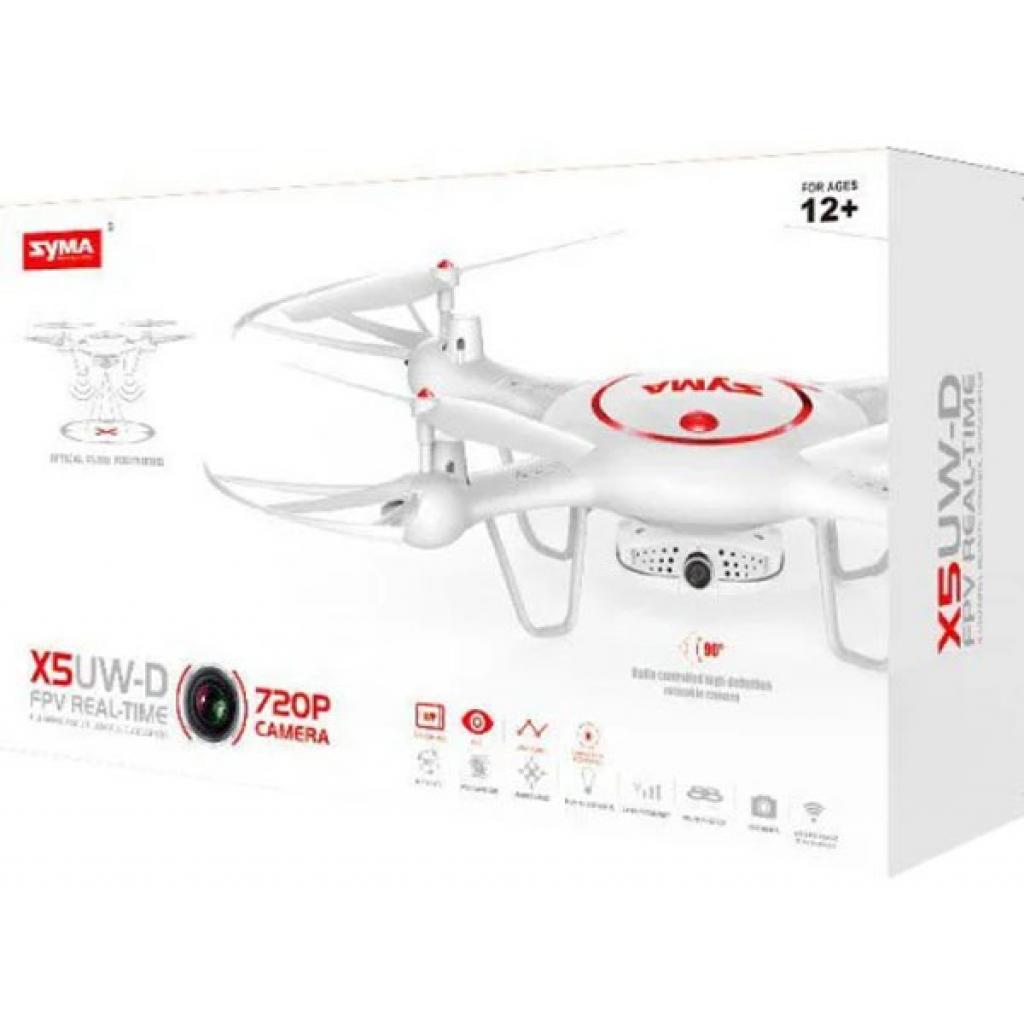 Радіокерована іграшка Syma Квадрокоптер з 2.4 ГГЦ та поворотною FPV-камерою (X5UW-D_white) - зображення 7