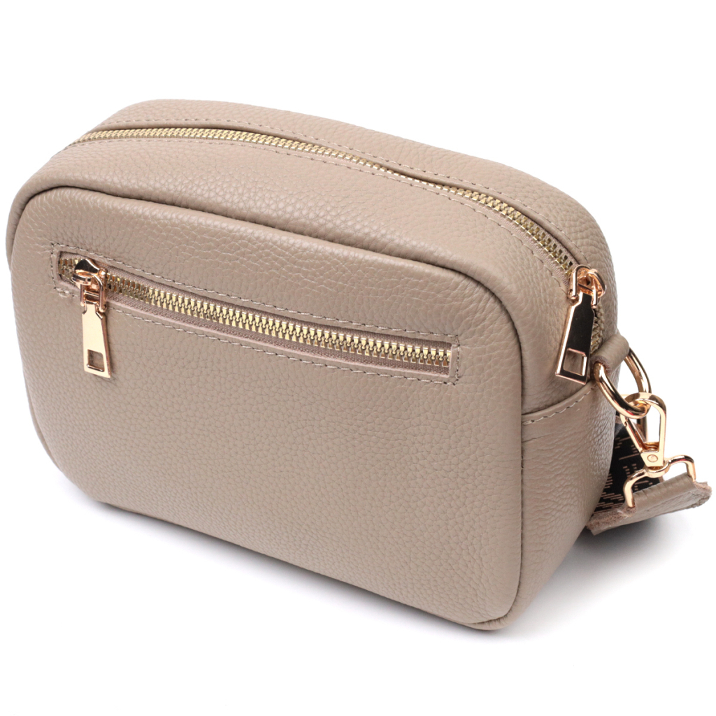 Сумка Vintage З натуральної м'якої шкіри Бежева (22318) - зображення 2