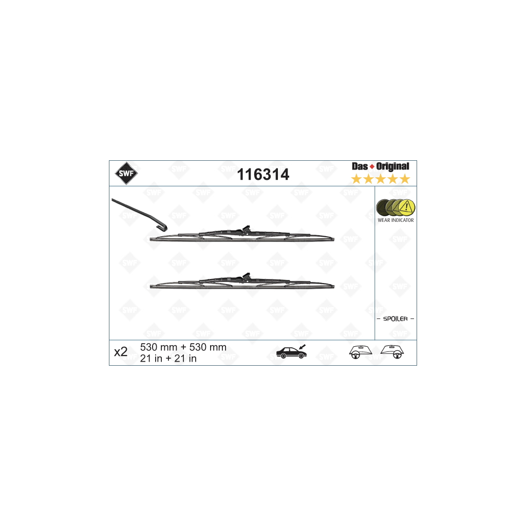 Щітка склоочисника SWF 116314 - зображення 1