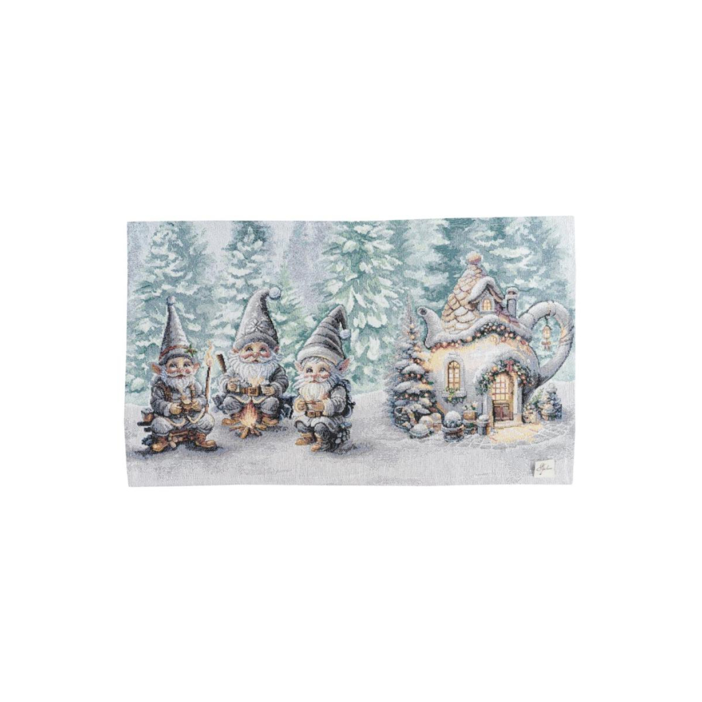 Серветка на стіл Прованс гобеленова Казкові гноми 30х50 см (038427) - зображення 1