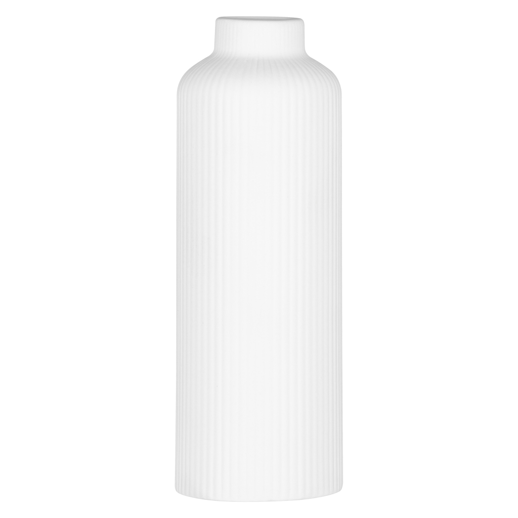 Ваза Ardesto Liguria, 8х22.7см, порцеляна, білий (AR3803W) - зображення 1
