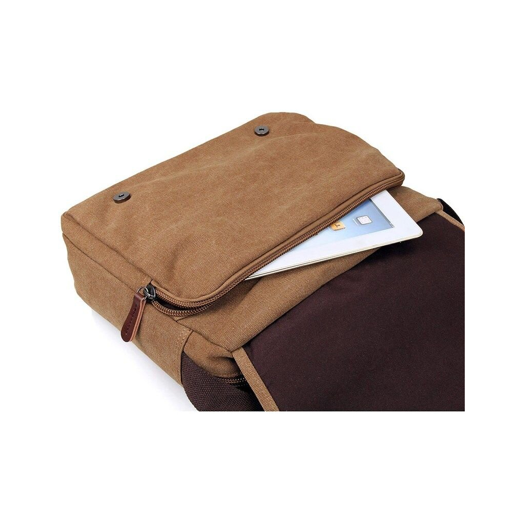 Сумка Vintage Текстильна Коричнева (14445) - зображення 8