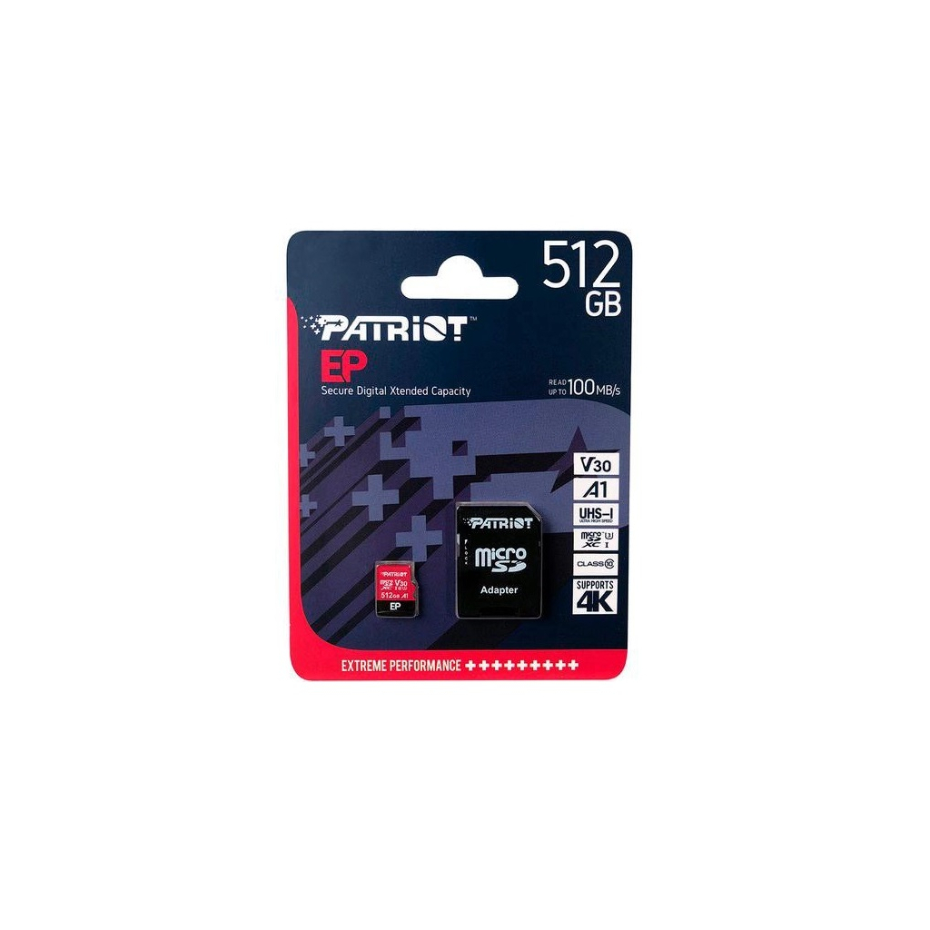 Карта пам'яті Patriot 512GB microSD class 10 UHS-I U3 (PEF512GEP31MCX) - зображення 3