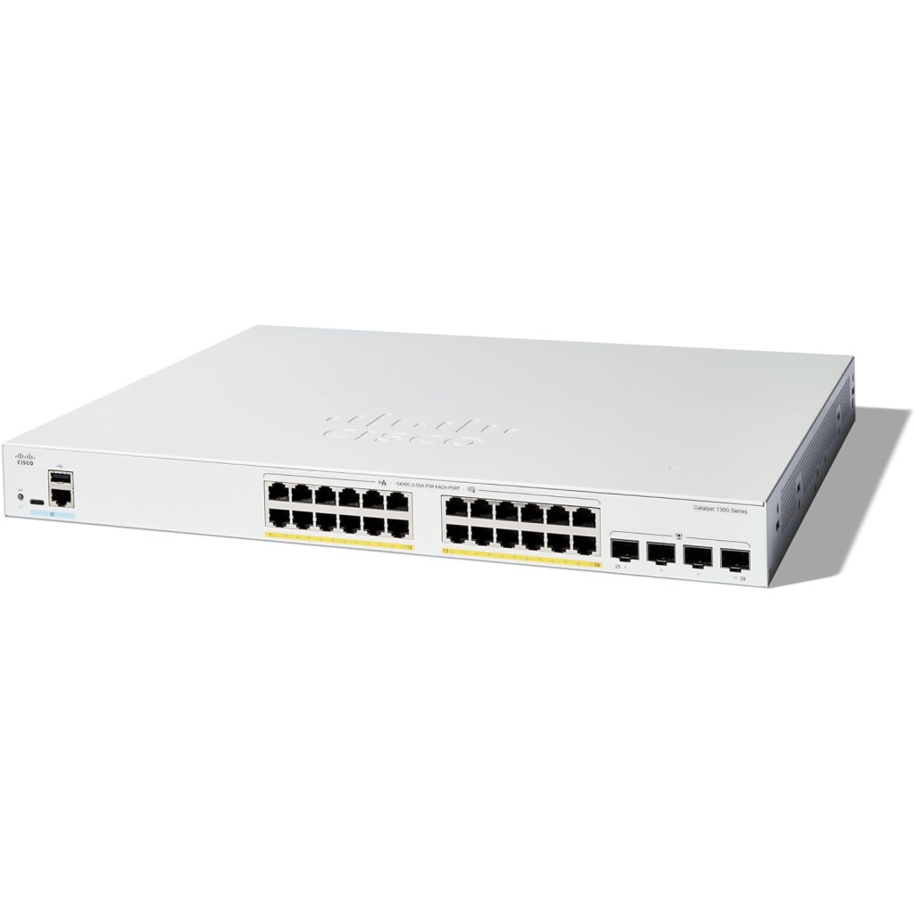 Комутатор мережевий Cisco C1300-24T-4X - зображення 1