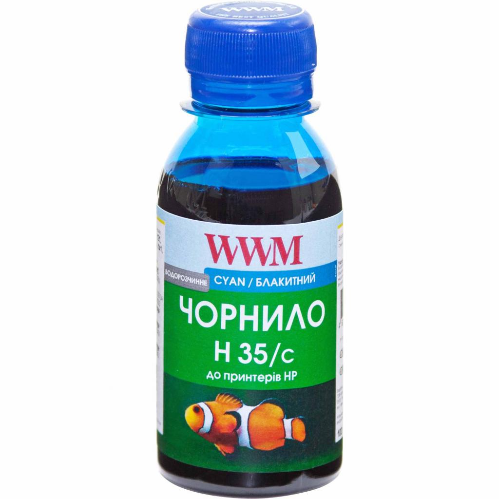 Чорнило WWM HP №22/134/121 100г Cyan (H35/C-2) - зображення 1
