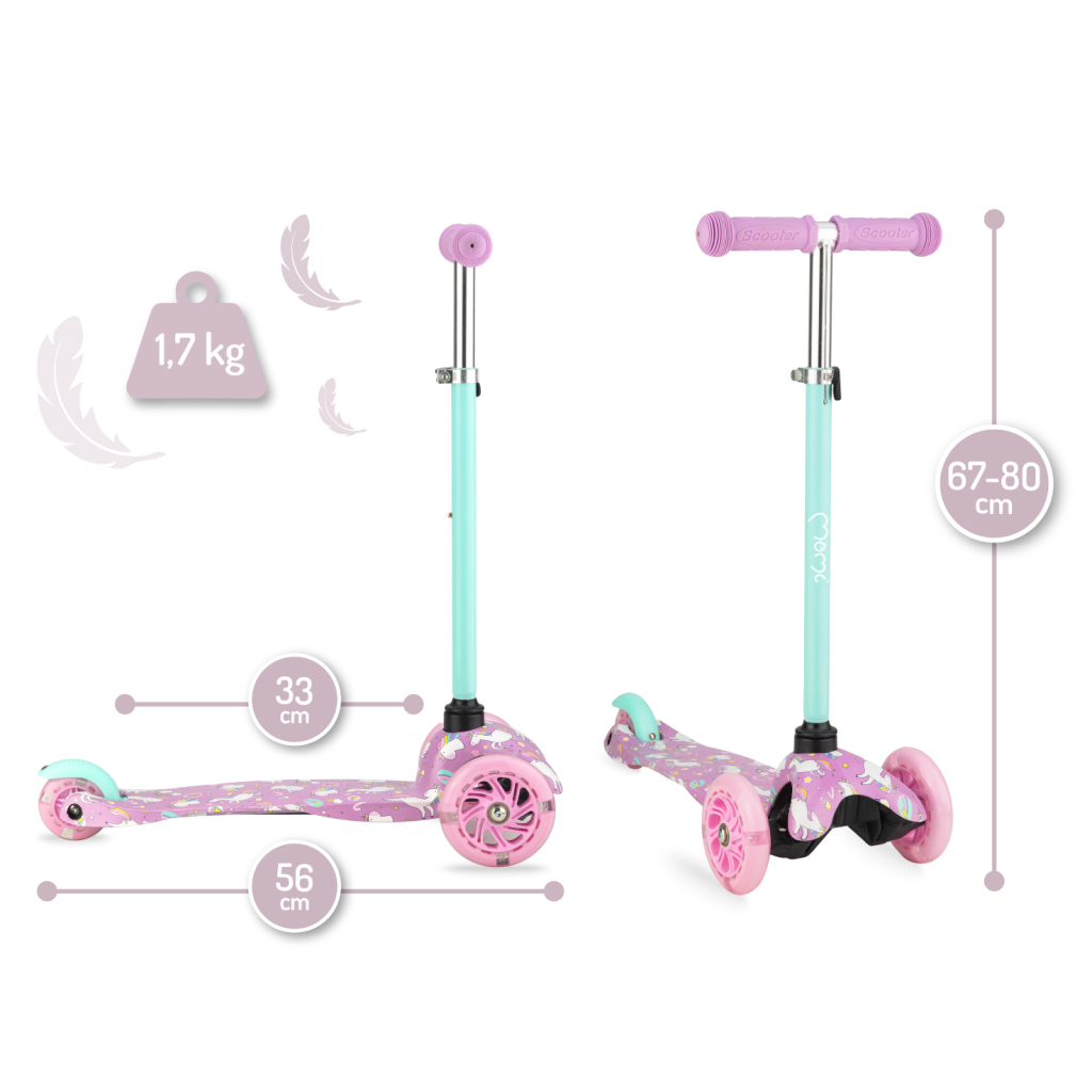 Самокат MoMi Weendy Purple unicorns (5900495945266) (HULA00006) - зображення 2