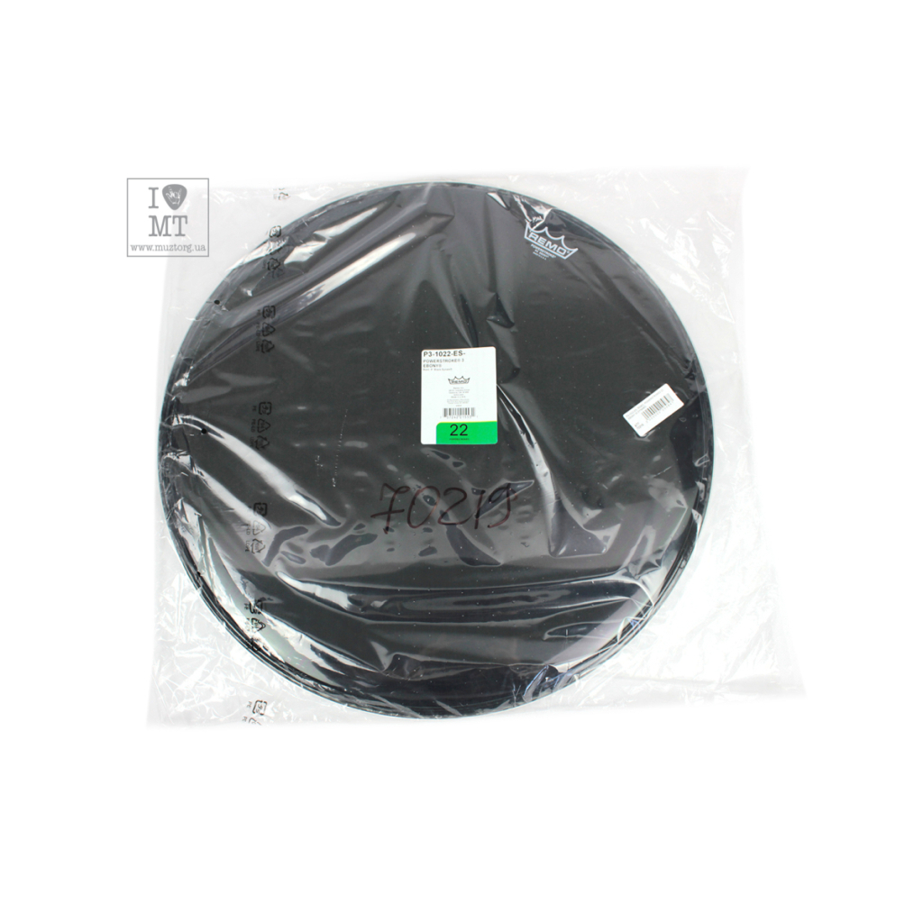 Пластик для барабана Remo Powerstroke 3 22" Ebony W Dynamo (70219) - изображение 4