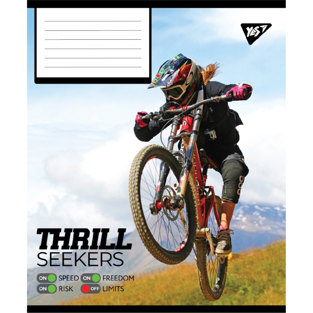 Зошит Yes Thrill Seekers А5 96 аркушів клітинка (767790) - зображення 2