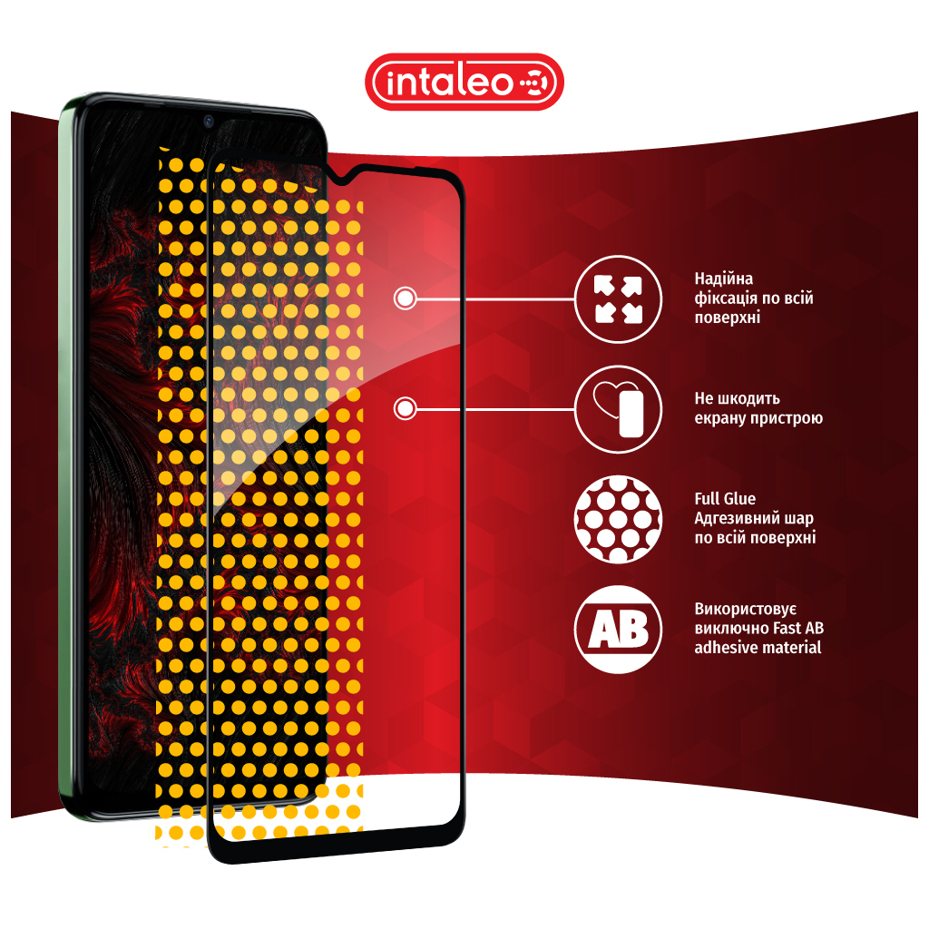 Скло захисне Intaleo Full Glue Tecno Spark 10C Black (1283126564918) - зображення 7