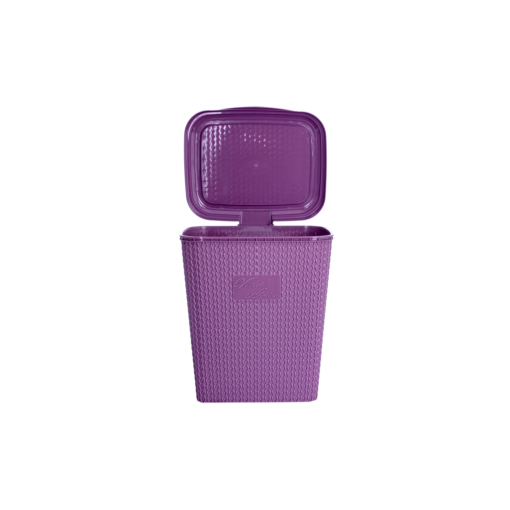 Кошик для зберігання Violet House Віолетта для порошка с крышкой Plum 8 л (0028 Віолетта PLUM) - зображення 2