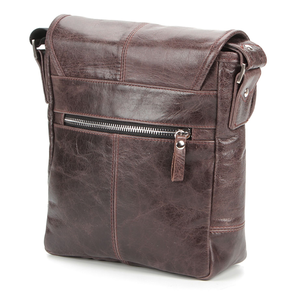 Сумка Shvigel Шкіряна Коричнева (00855) - зображення 6