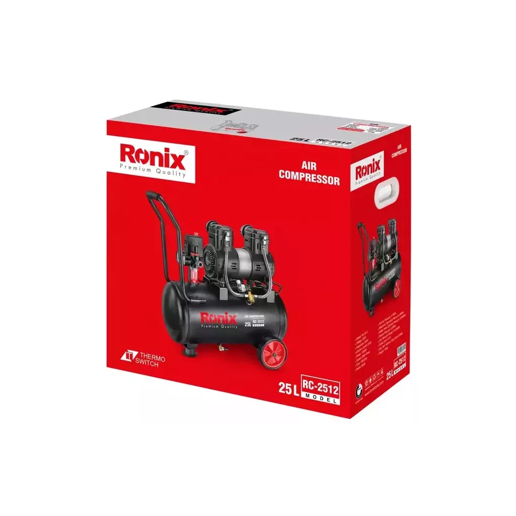 Компресор Ronix 25л, 1380Вт (RC-2512) - зображення 9