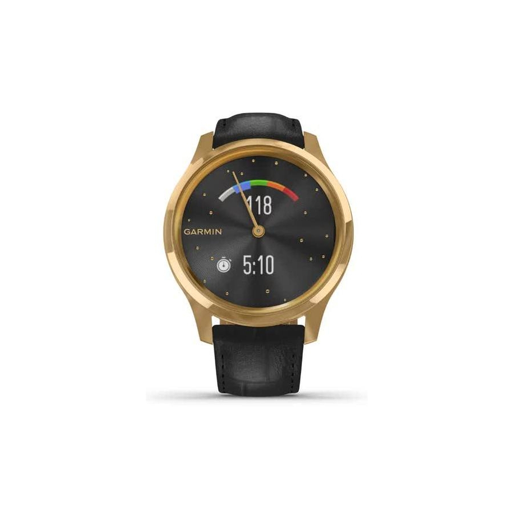 Смарт-годинник Garmin vivomove Luxe, Pure Gold-Black, Leather (010-02241-22) - зображення 7