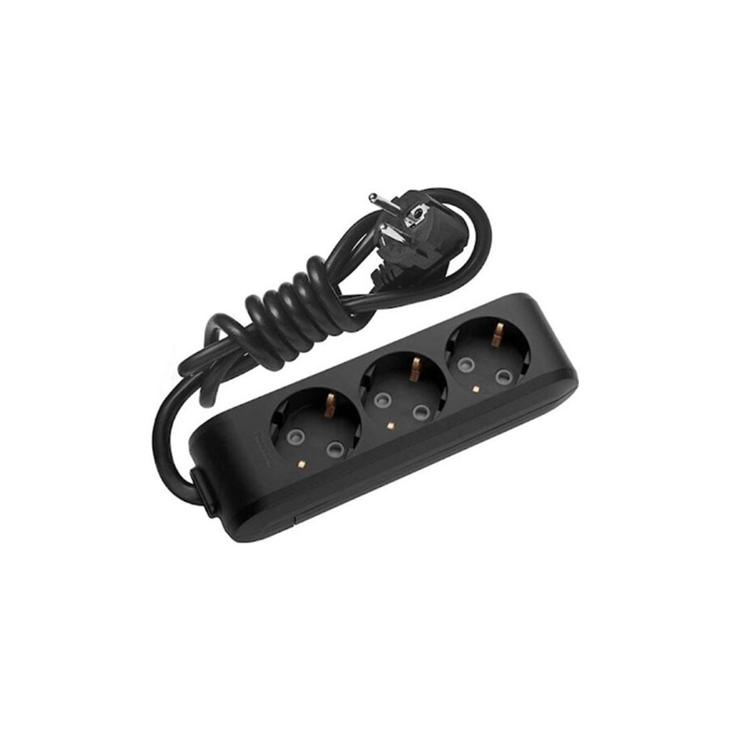 Мережевий подовжувач Panasonic X-tendia 3 розетки, 2м (WLTB04322BL-UA) - зображення 1