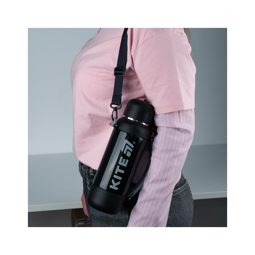 Термос Kite 1200 мл, чорний (K25-1225-1) - изображение 9