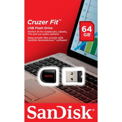 USB флеш накопичувач SanDisk 64GB Cruzer Fit USB 2.0 (SDCZ33-064G-B35) - зображення 5